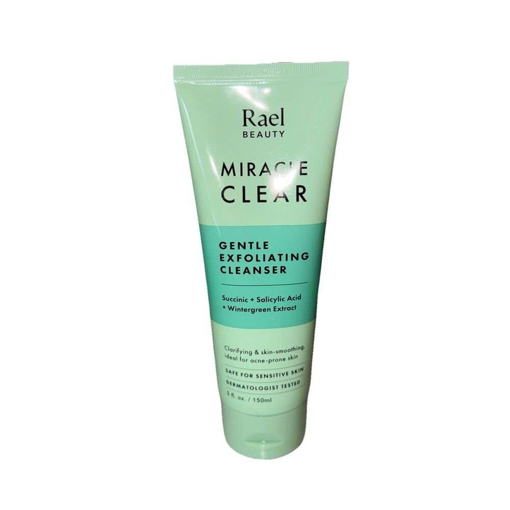 Rael Miracle Clear Face Wash 5 fl oz – Gentle Exfoliating Cleanser for Oily Skin